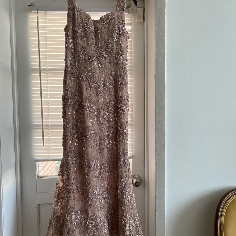 Elegant Lace Evening Gown